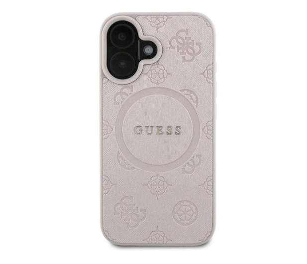 Guess Saffiano Peony Classic Logo do iPhone 16 różowy - 1279103 - zdjęcie 3
